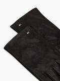 Negru Manusi Essential Din Piele Cu Steag  Barbati