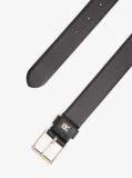 Negru Curea Din Piele Cu Catarama Patrata TH Monogram  Femei