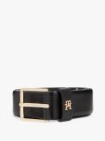 Negru Curea Din Piele Cu Catarama Patrata TH Monogram  Femei