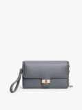 Grey Heritage TH Monogram Plaque Clutch  Women
