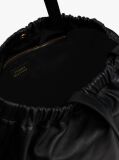 Black Soft Leather Logo Plaque Tote Bag  Women