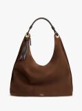 Brown Suede Hobo Bag  Women