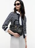 Black The American Icon Braided Leather Tote Bag  Women