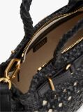 Black The American Icon Braided Leather Tote Bag  Women