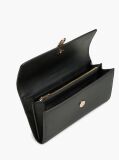 Negru Portofel Flap Cu Monograma TH  Femei