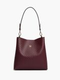 Red Hilfiger Icon Debossed Shoulder Bag  Women