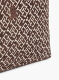 Beige TH Monogram Jacquard Shoulder Bag  Women