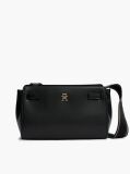 Black Webbing Strap TH Monogram Crossbody Bag  Women