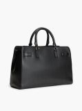 Negru Geanta Satchel Crossbody Cu Logo Repetat Si Monograma TH  Femei