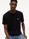 Black Tommy Badge Crew Neck T-Shirt  Men