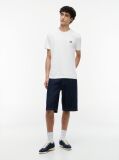White Tommy Badge Crew Neck T-Shirt  Men