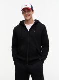 Black Regular Hoody Zip Thru  Men