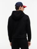 Black Regular Hoody Zip Thru  Men