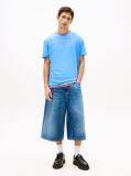 Blue Tricou Regular Cu Logo Brodat  Barbati