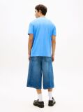 Blue Tricou Regular Cu Logo Brodat  Barbati