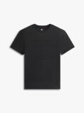 Negru T-Shirt Cu Maneca Scurta Croiala Regular Si Logo  Barbati