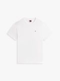 Alb Tricou Cu Guler Rotund Cu Steag Tommy  Barbati
