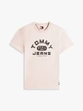 Bej Tricou Cu Guler Rotund Si Imprimeu Grafic  Barbati