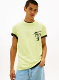 Verde Tricou Cu Logo Pe Spate  Barbati