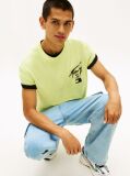 Verde Tricou Cu Logo Pe Spate  Barbati