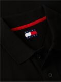 Black Hilfiger Flag Regular Fit Pique Polo Shirt  Men