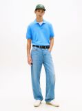 Blue Polo Pique Cu Steag Hilfiger Croiala Regular   Barbati