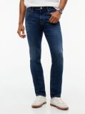 Denim Blugi Scanton Cu Croiala Slim Whiskered  Barbati