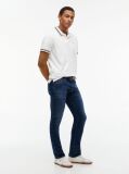 Denim Blugi Scanton Cu Croiala Slim Whiskered  Barbati