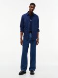 Blue Regular Fit Brushed Flannel Shirt  Men