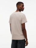 Maro T-Shirt Cu Croiala Slim Logo Si Guler Crew  Barbati