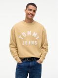 Beige Classic Logo Brushed Fleece Relaxed Sweatshirt  Men