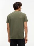 Green Washed Ottoman Waffle Knit T-Shirt  Men