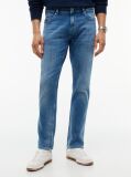 Denim Blugi Austin Faded Cu Croiala Tapered Slim  Barbati