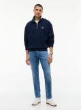 Denim Blugi Austin Faded Cu Croiala Tapered Slim  Barbati