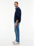 Denim Blugi Austin Faded Cu Croiala Tapered Slim  Barbati
