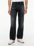 Denim Blugi Otis Negri Faded Cu Croiala Dreapta  Barbati