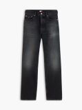 Denim Blugi Otis Negri Faded Cu Croiala Dreapta  Barbati