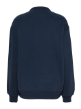Blue Bluza Cu Guler Rotund Si Logo NYC  Femei