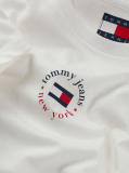 Bej Tricou Esential Cu Croiala Slim Si Logo  Femei