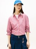 Multi Camasa Din Poplin Cropped Cu Croiala Lejera  Femei