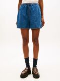 Denim Chambray Pantaloni Scurti Largi  Femei