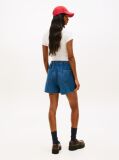 Denim Chambray Pantaloni Scurti Largi  Femei
