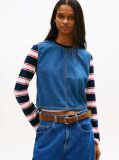 Denim Chambray Denim Side Tie Sleeveless Blouse  Women
