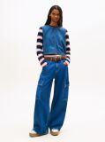 Denim Chambray Denim Side Tie Sleeveless Blouse  Women