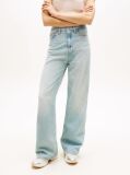 Denim Blugi Claire Cu Talie Inalta Si Picior Larg  Femei