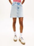 Denim Fusta Mini Din Denim cu Talie Ultra Inalta  Femei