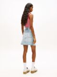 Denim Fusta Mini Din Denim cu Talie Ultra Inalta  Femei