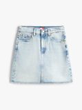 Denim Fusta Mini Din Denim cu Talie Ultra Inalta  Femei