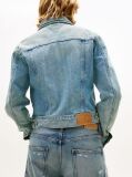 Denim Faded Denim Relaxed Trucker Jacket  Women