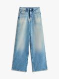 Denim Blugi Claire Cu Talie Inalta Si Picior Larg  Femei